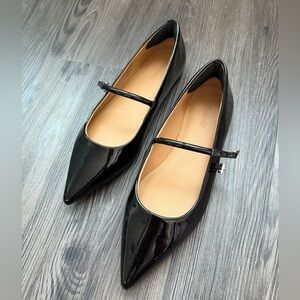 Madewell Black Patent Leather Flats